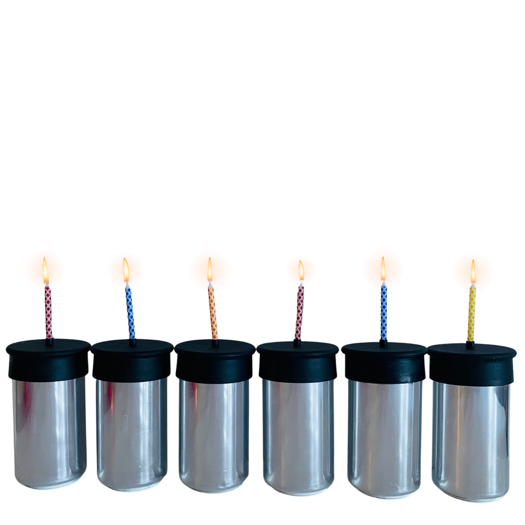 Can Top Candle - 6 pack