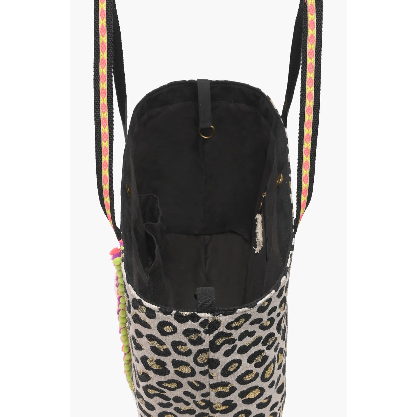 Cheetah Queen Embellished Tote