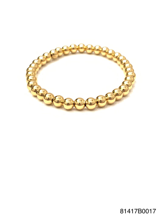 Demi stretch bracelet, Gold, 5mm