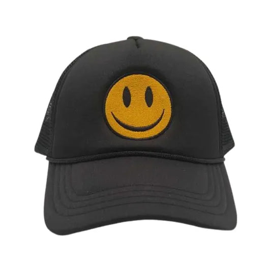 EISLEY SMILE TRUCKER HAT SOLID BLACK