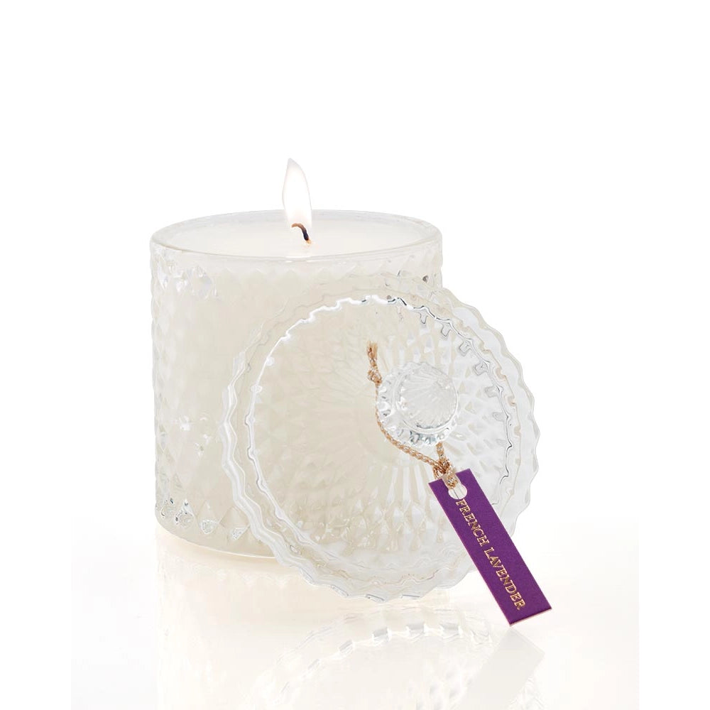 French Lavender Crystal Candle
