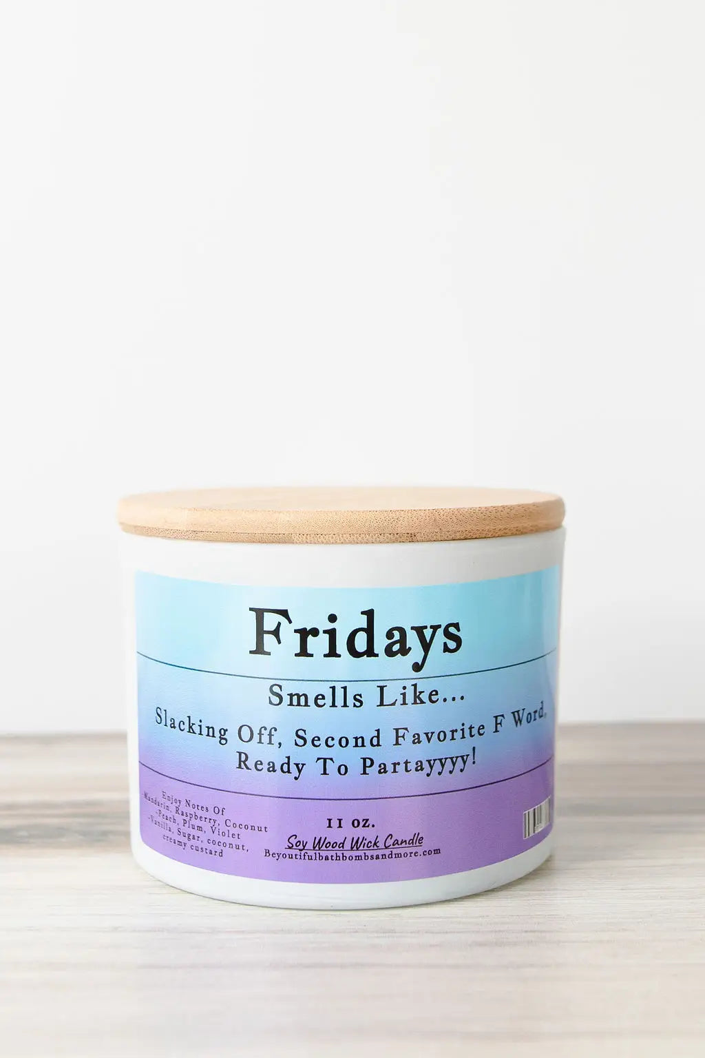Friday's Conversation Wood Wick Candle