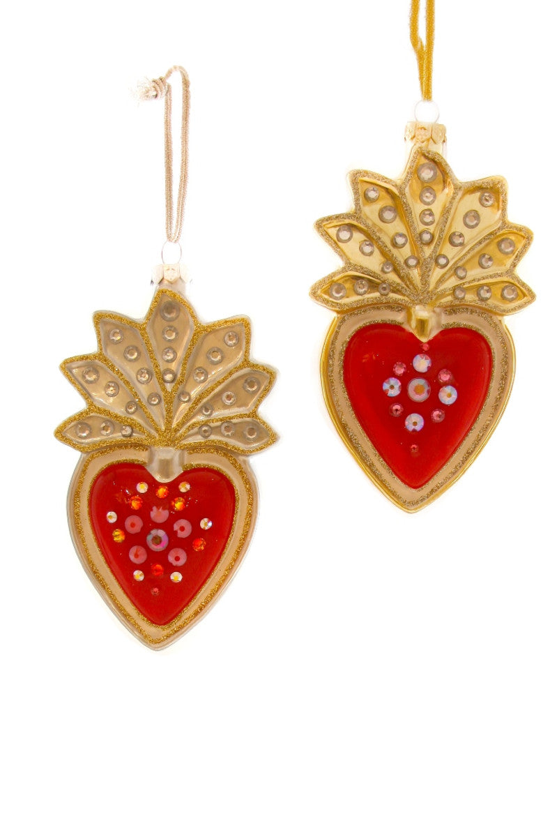 Heart Milagro - 2 Asst Ornaments