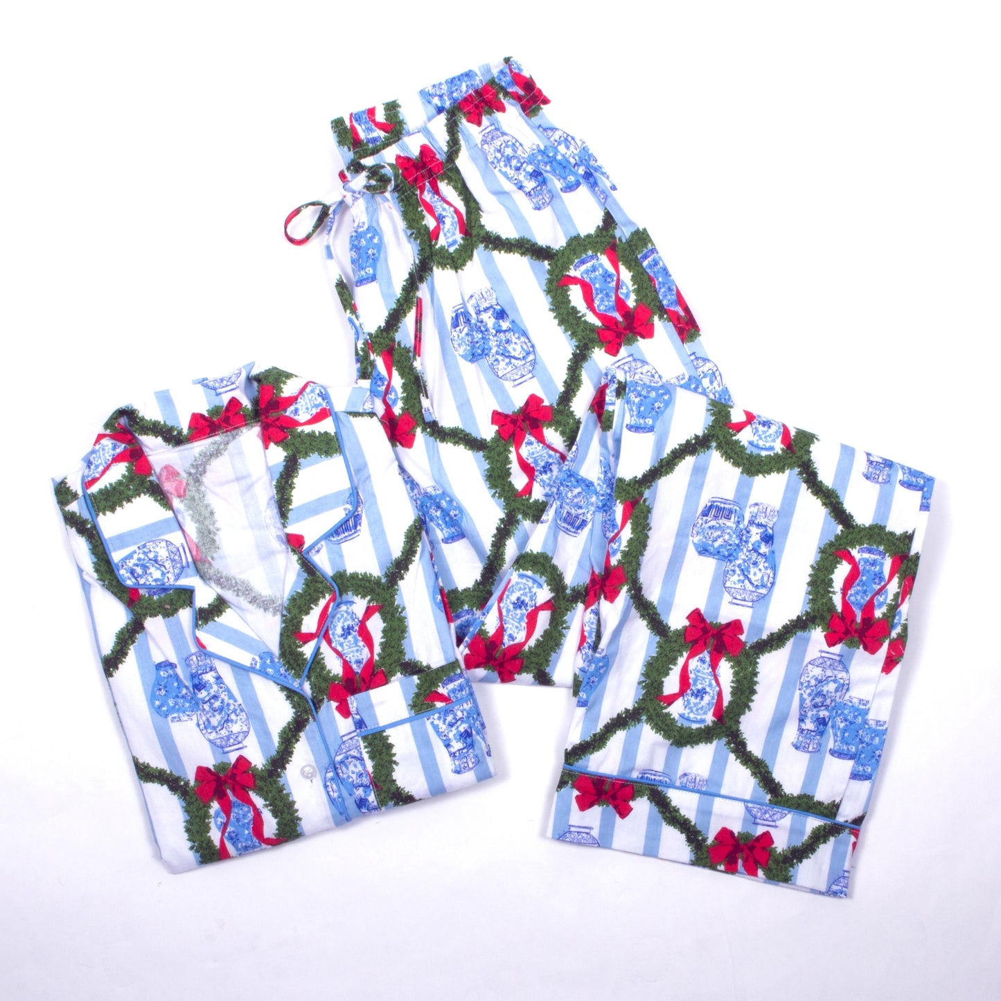 Holiday Ginger Jar PJ Set with Pants & Long Sleeve Top