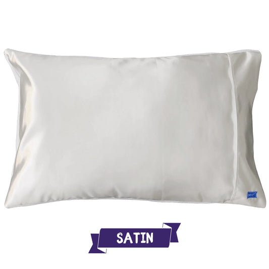 Ivory Satin Pillowcase for Wet heads