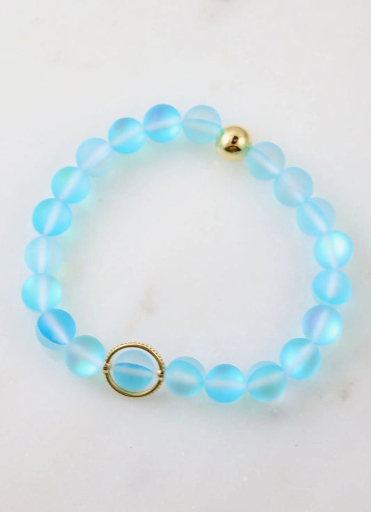 Janet Beaded Bracelet Blue Opal