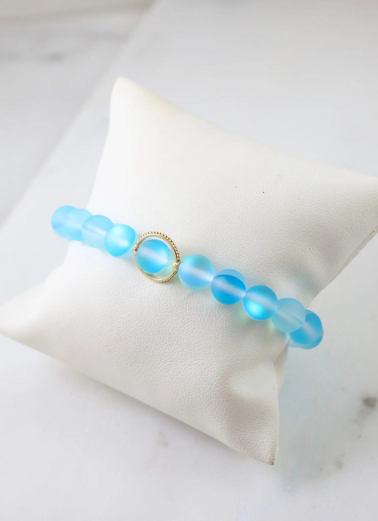 Janet Beaded Bracelet Blue Opal