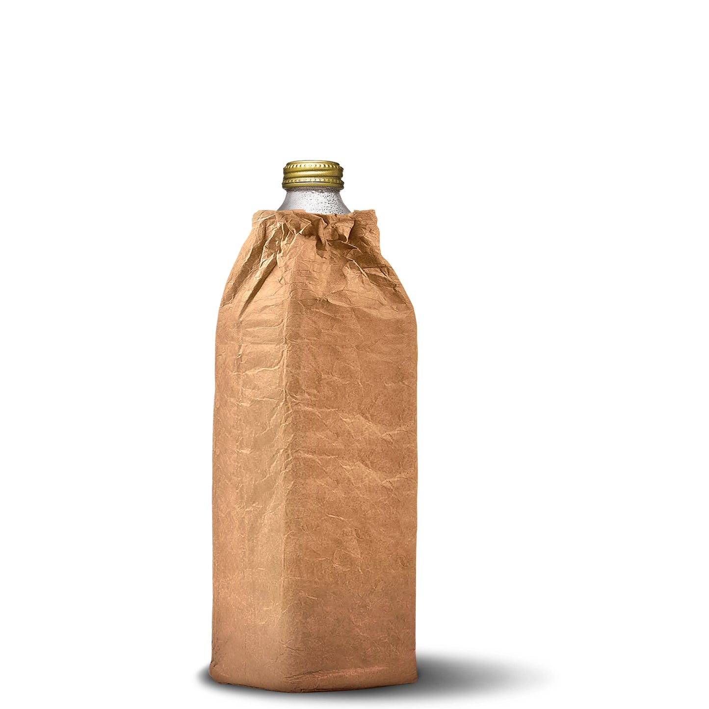 Koverupz Tyvek Brown Bag Art Insulated Wine Bottle/40oz