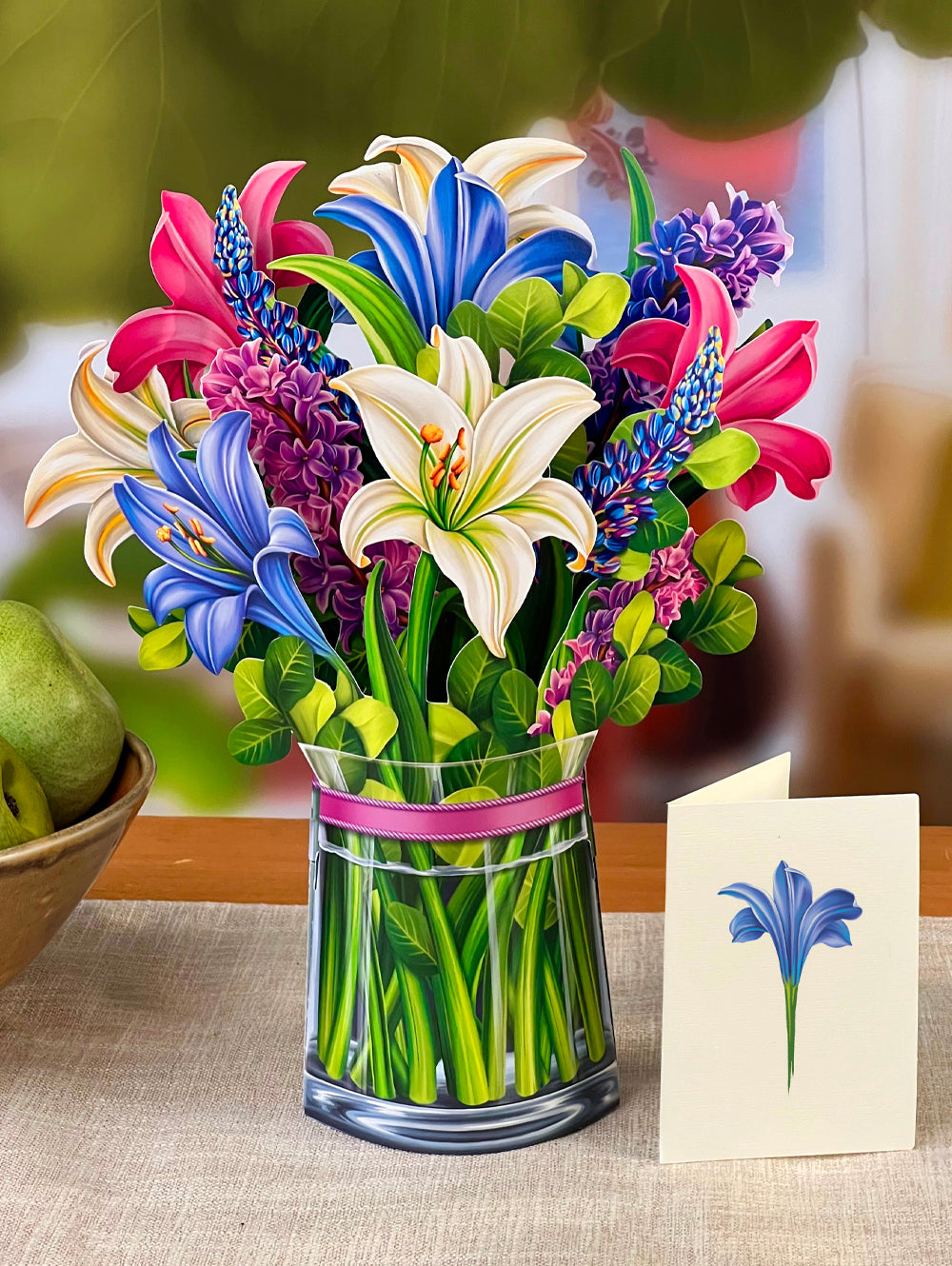 Lilies & Lupines Pop Up Flower Bouquet