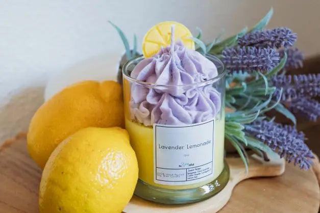 Lavender Lemonade Dessert Candle