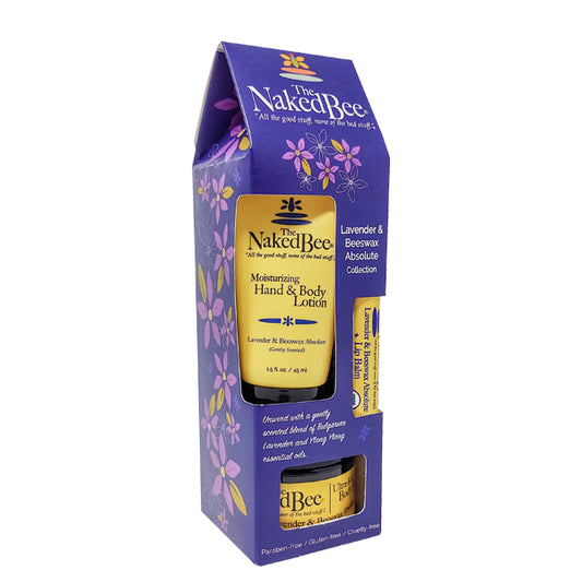 Lavender & Beeswax Absolute Gift Collection-Lotion and Chapstick