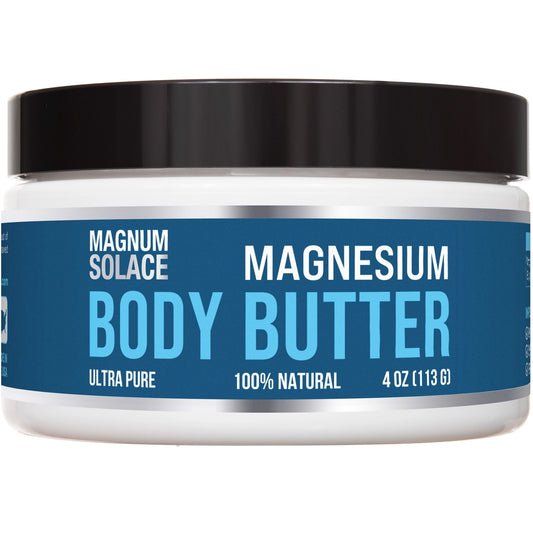 Magnesium Body Butter for Better Leg Calm, Sleep - Unscented (Cream/Lotion)