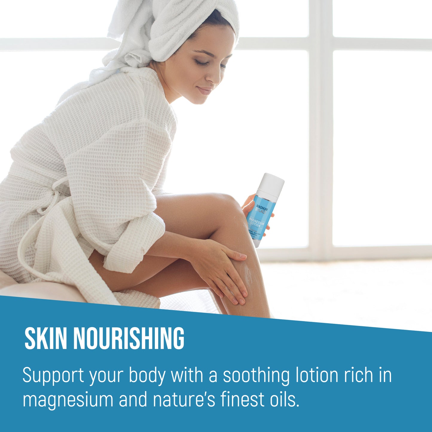 Magnesium Lotion with Aloe, Shea and Coconut Oil for Leg Cramps & Deep Relief (Lavender)