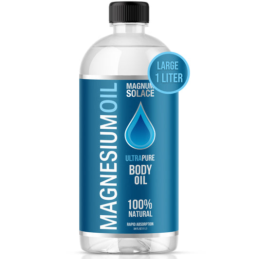 Magnesium Oil Spray for Restless Legs, Sleep, Muscle Relief, 34 oz Refill