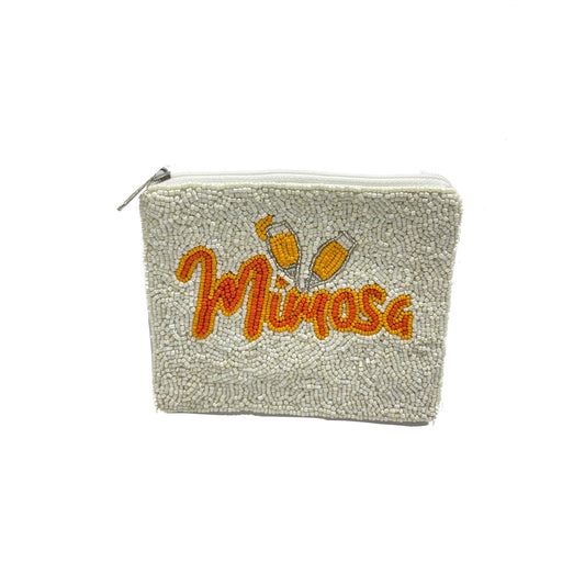 Mimosa Beaded Coin Purse