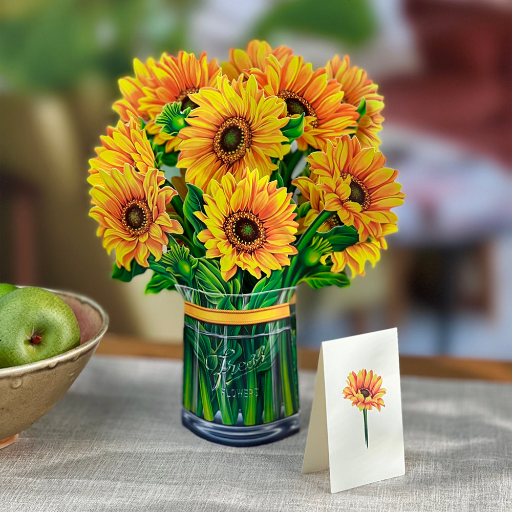 Sunflowers Pop Up Floral Bouquet