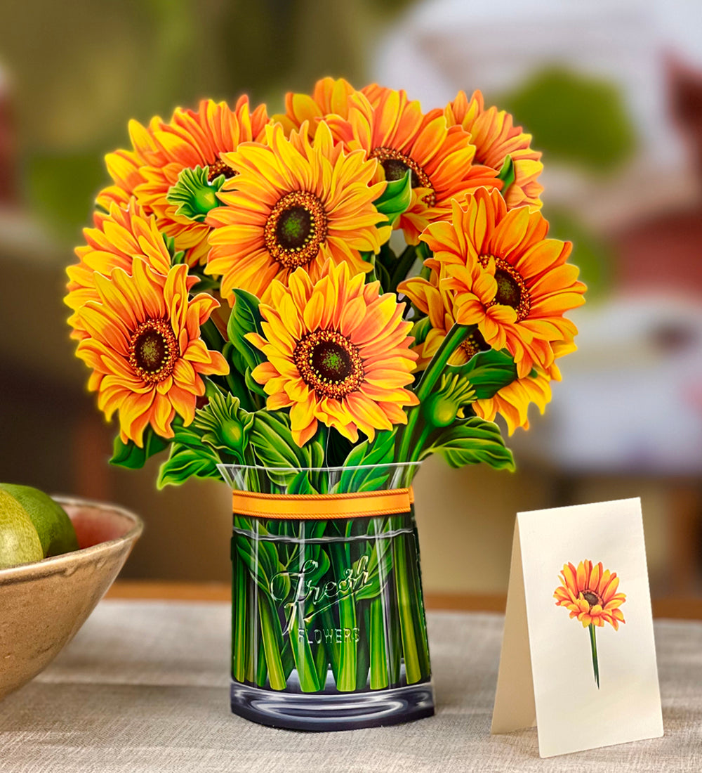 Sunflowers Pop Up Floral Bouquet