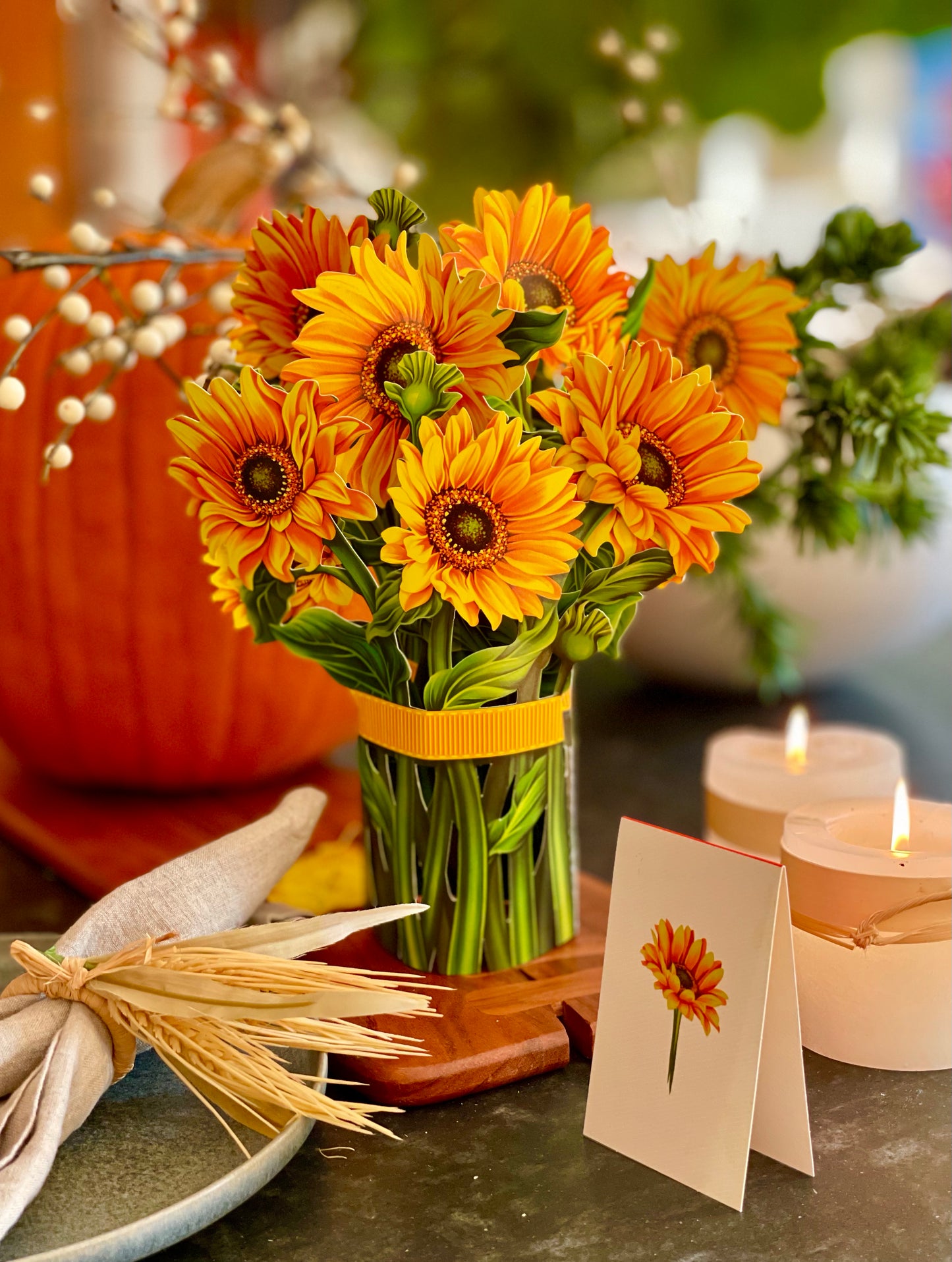 Sunflowers Pop Up Floral Bouquet