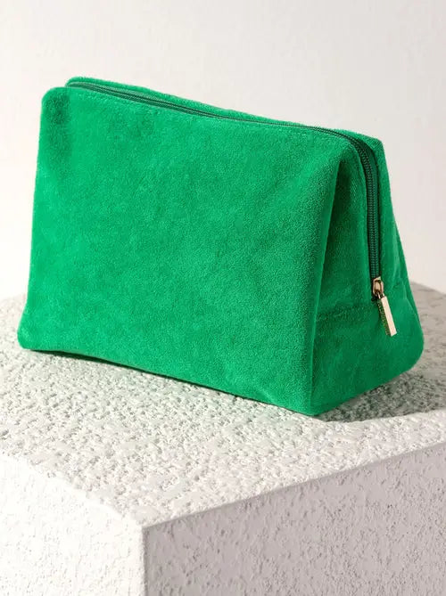 Sol Zip Pouch in Green or Pink