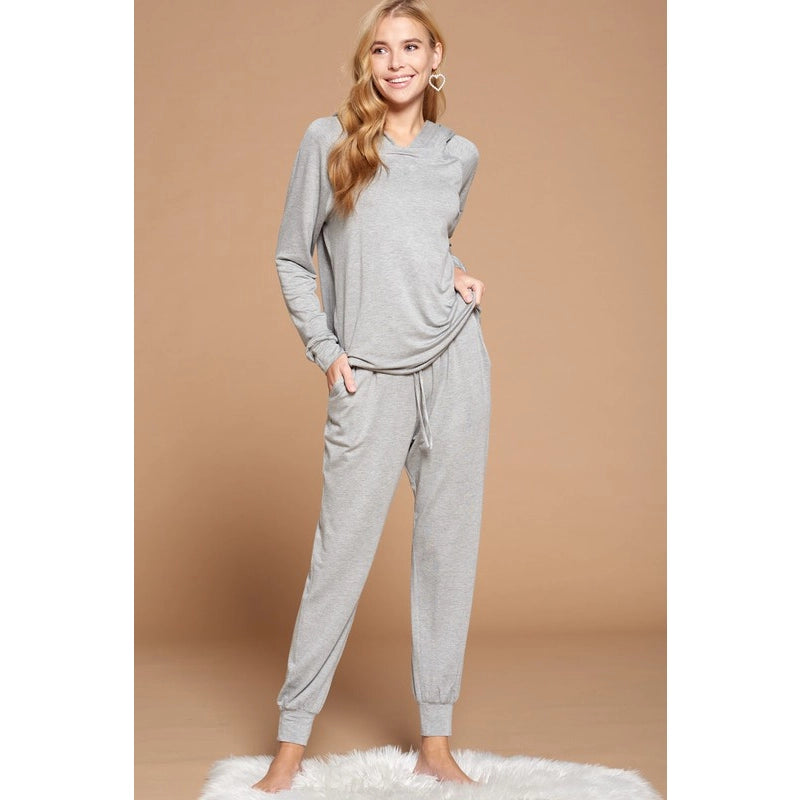 Solid French Terry Loungewear Set - 2 Colors