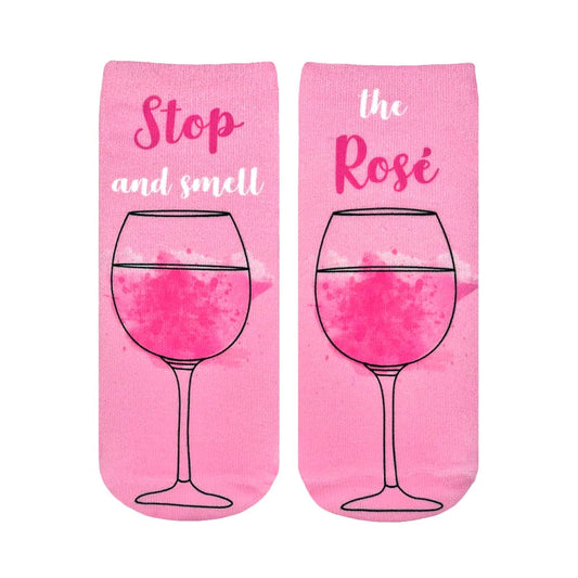 Stop And Smell Rose Ankle Socks