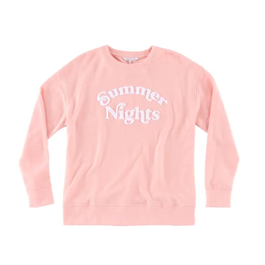 "Summer Nights" Sweatshirt - Pink