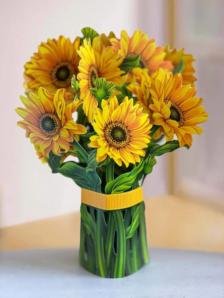 Sunflowers Pop Up Floral Bouquet