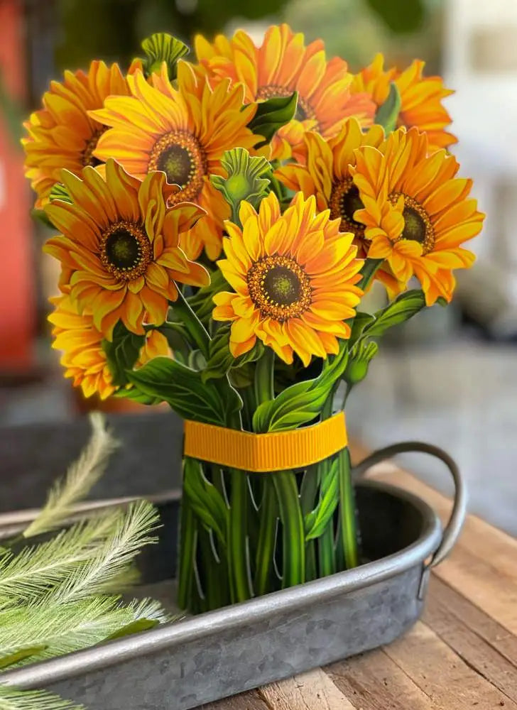 Sunflowers Pop Up Floral Bouquet