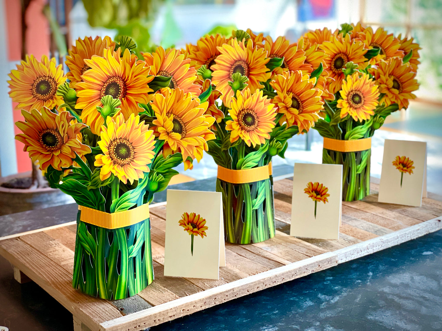 Sunflowers Pop Up Floral Bouquet