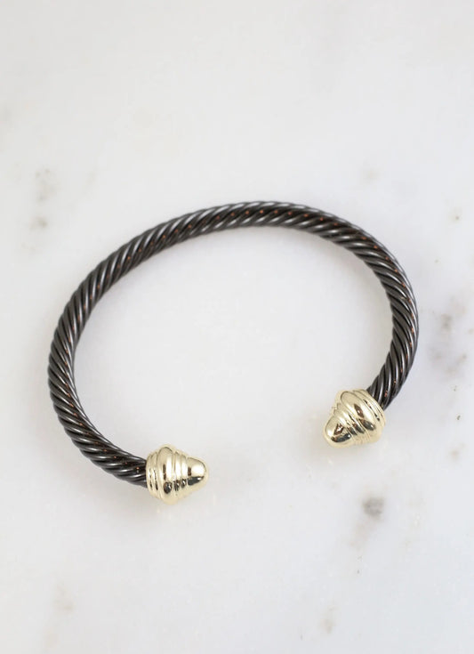 Tidway Cable Bracelet Hematite