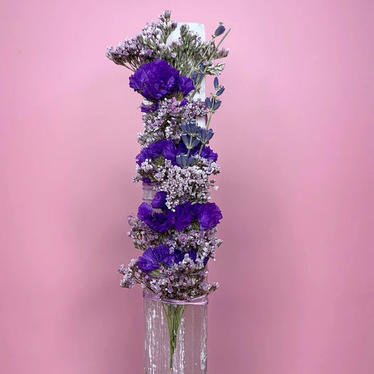 Tranquility Selenite Crystal Wand (Purple) Sage Cleansing