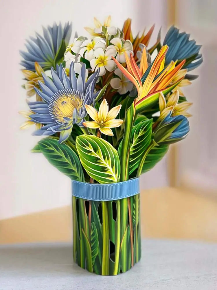 Tropical Bloom Pop Up Flower Bouquet