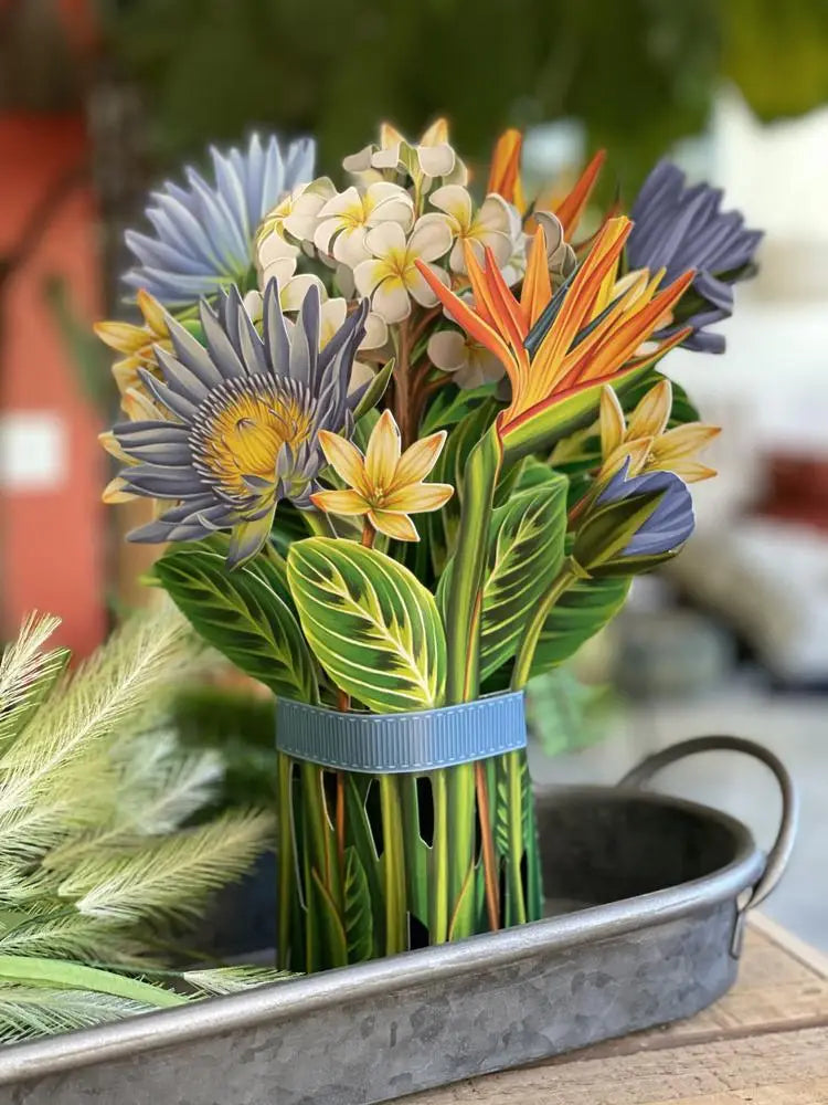 Tropical Bloom Pop Up Flower Bouquet