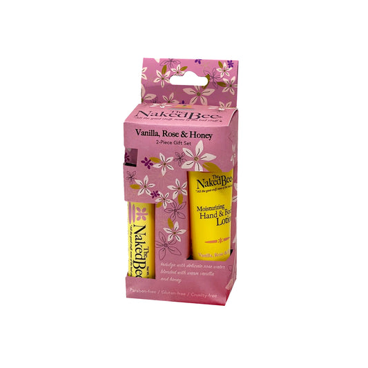 Vanilla, Rose & Honey Pocket Pack- Lotion and Chapstick