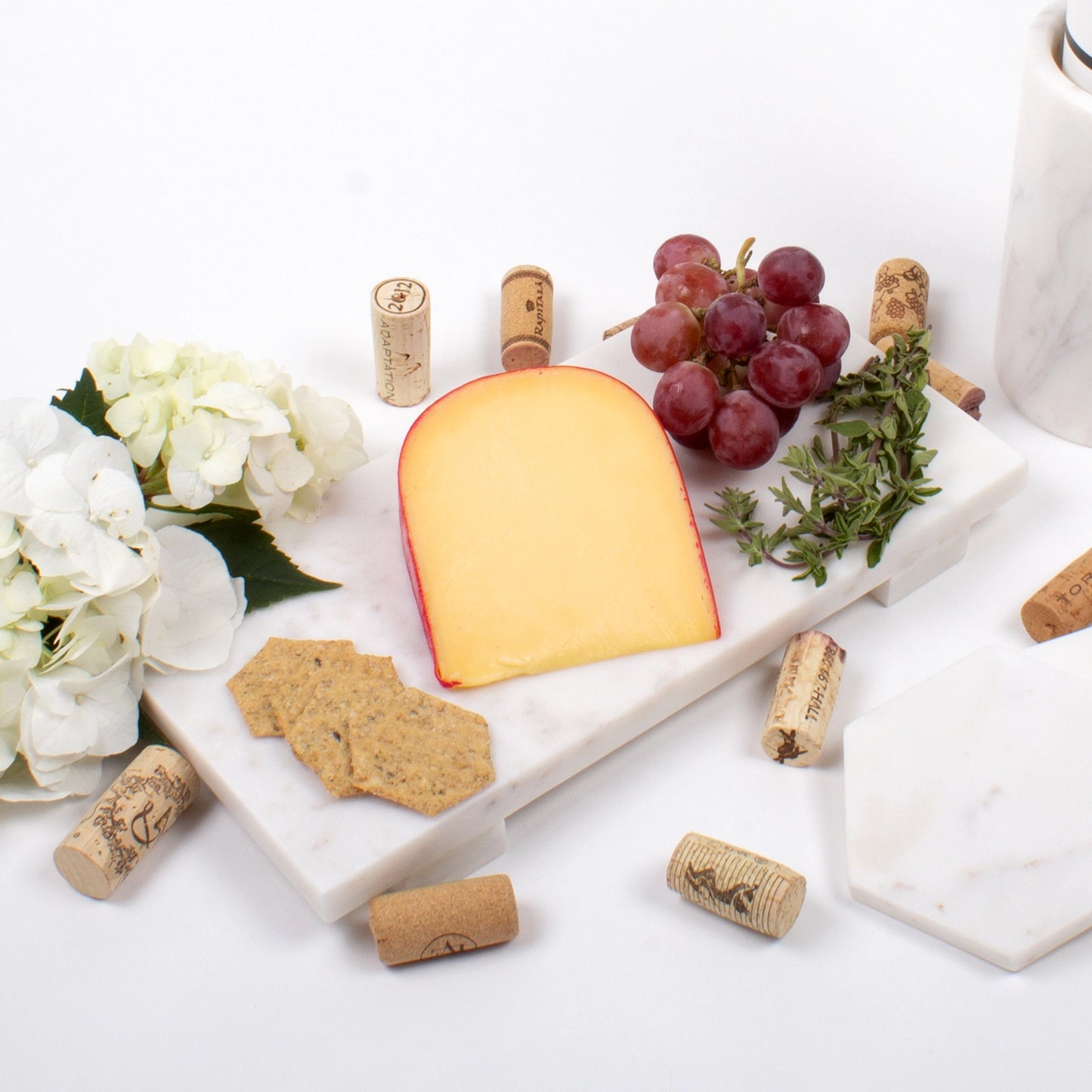 White Marble Cheese Board - Small