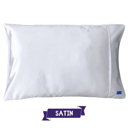 White Satin DryZzz - The Pillowcase for Wet-heads