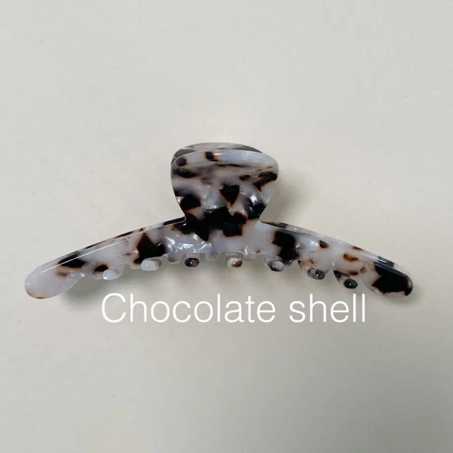 Big Skinny Hair Clip - Chocolate Shell