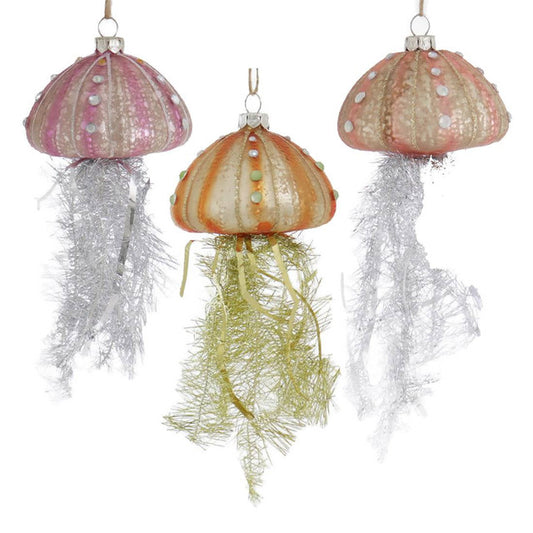 Tinsel Jellyfish Ornaments