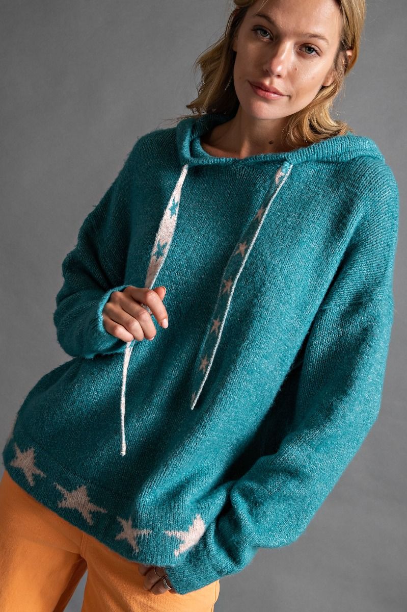 Star Patterned Pullover Sweater