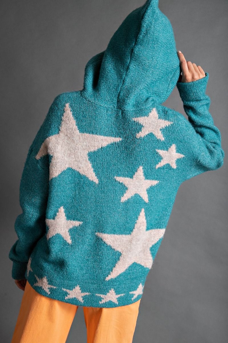 Star Patterned Pullover Sweater