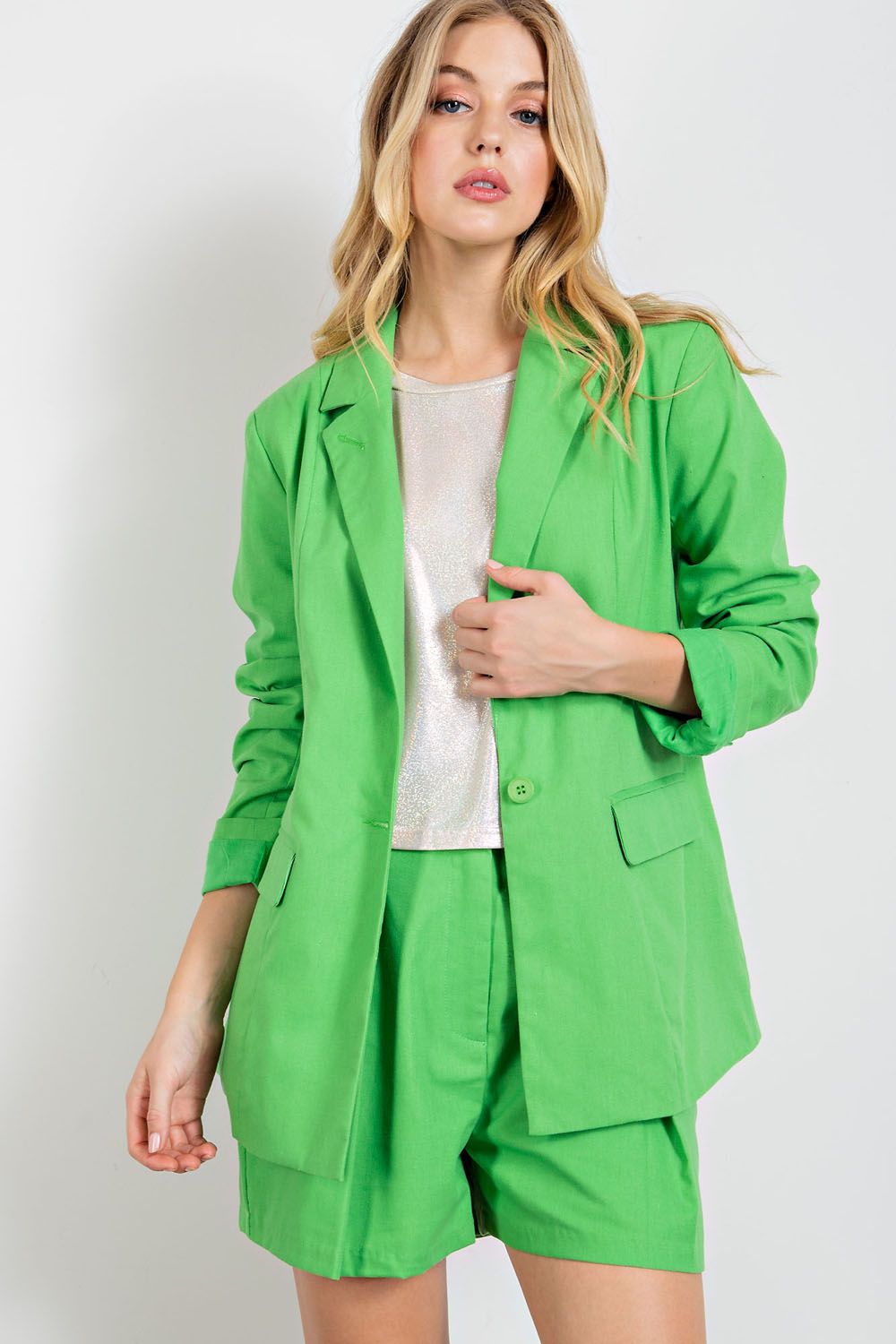 LS Linen Boxy Blazer in 2 Colors