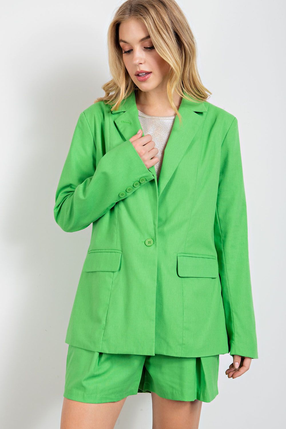 LS Linen Boxy Blazer in 2 Colors