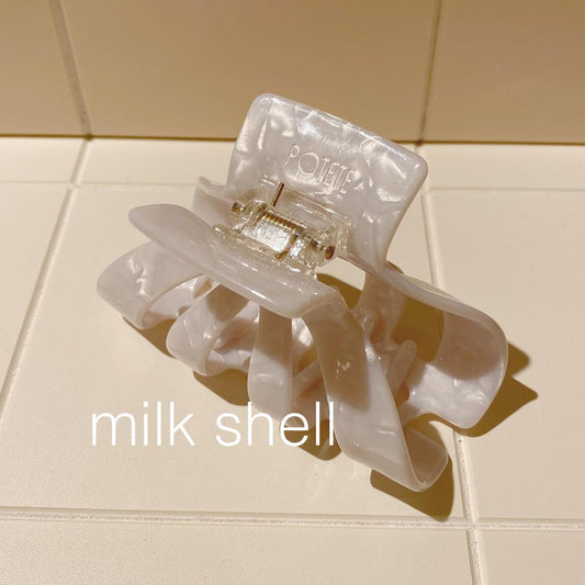 onion hair clip milk shell
