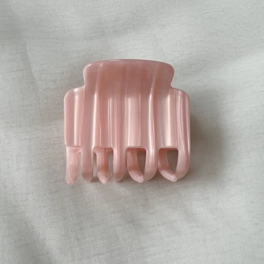 stripe hair clip pink